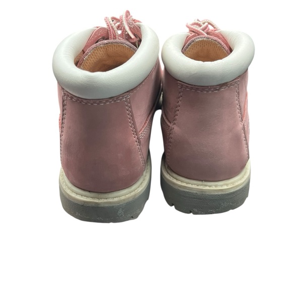 Timberland Nellie Waterproof Chukka Ankle Boots Pink Nubuck Women’s Size 6 - Picture 7 of 9